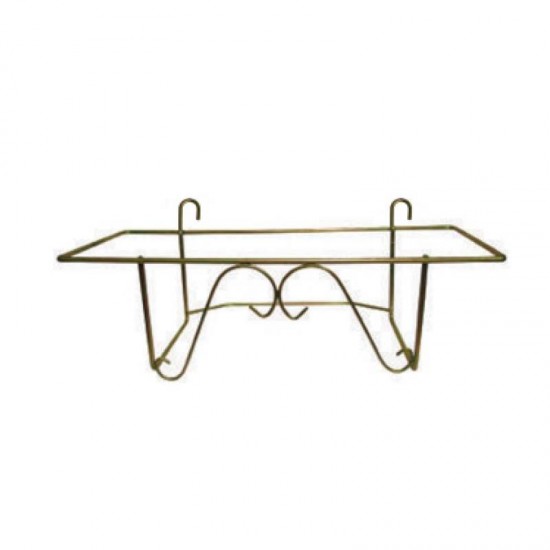SUPORTE P/FLOREIRA GANCHO 35 CM DOURADO